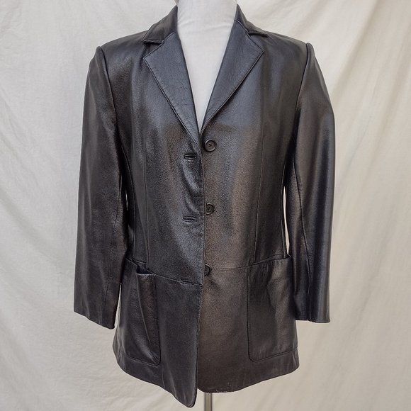 Tribal Jackets & Blazers - Tribal Black Leather Jacket